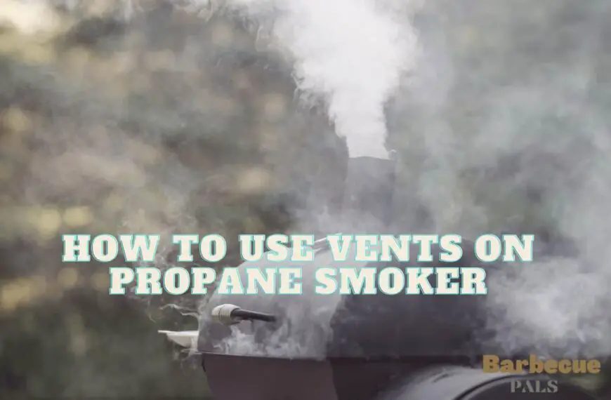 how to use vents on propane smoker