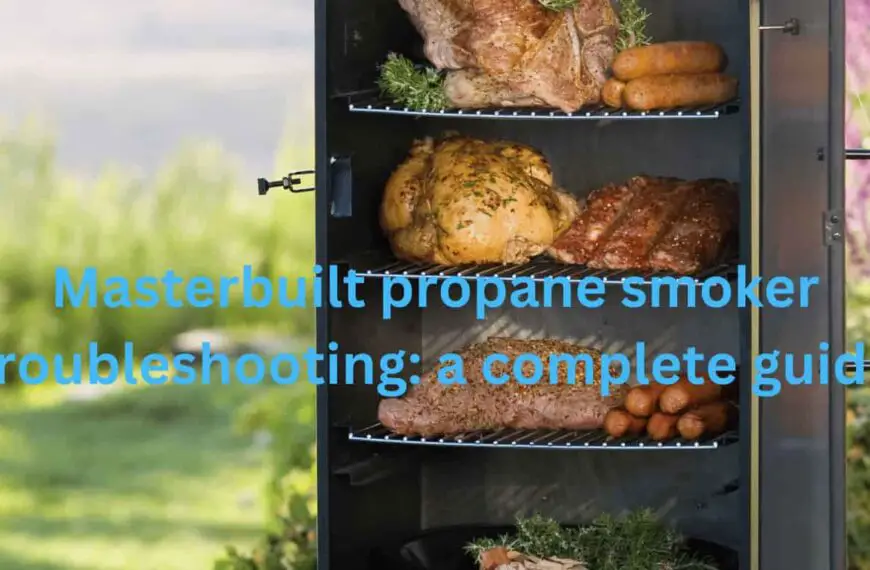 Masterbuilt propane smoker troubleshooting a complete guide