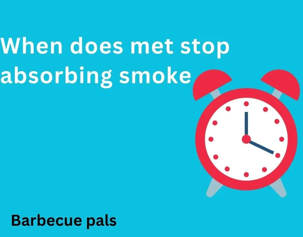 when does meat stop absorbing smoke by displaying a watch